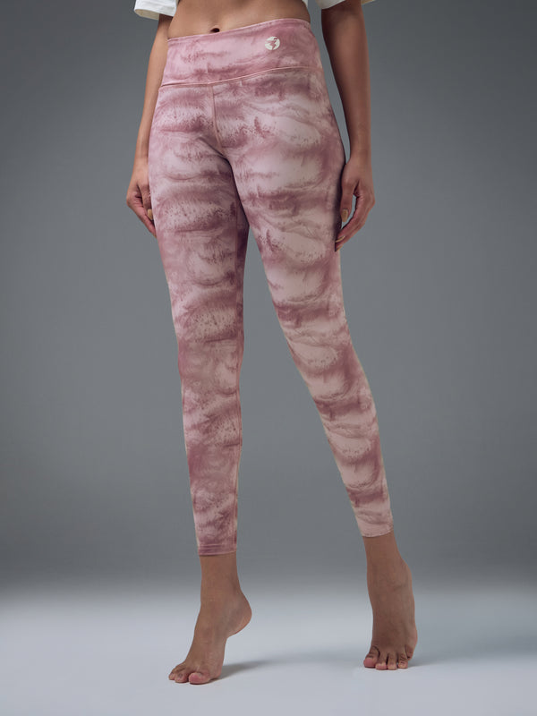 Women Printed Slim Fit Tights with ELASTO PLUS