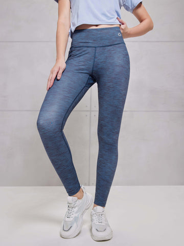 Women Printed Slim Fit Tights with ELASTO PLUS