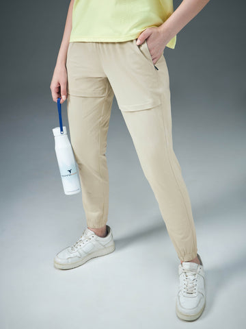 Women Solid Relax Fit Joggers with DURACOOL+