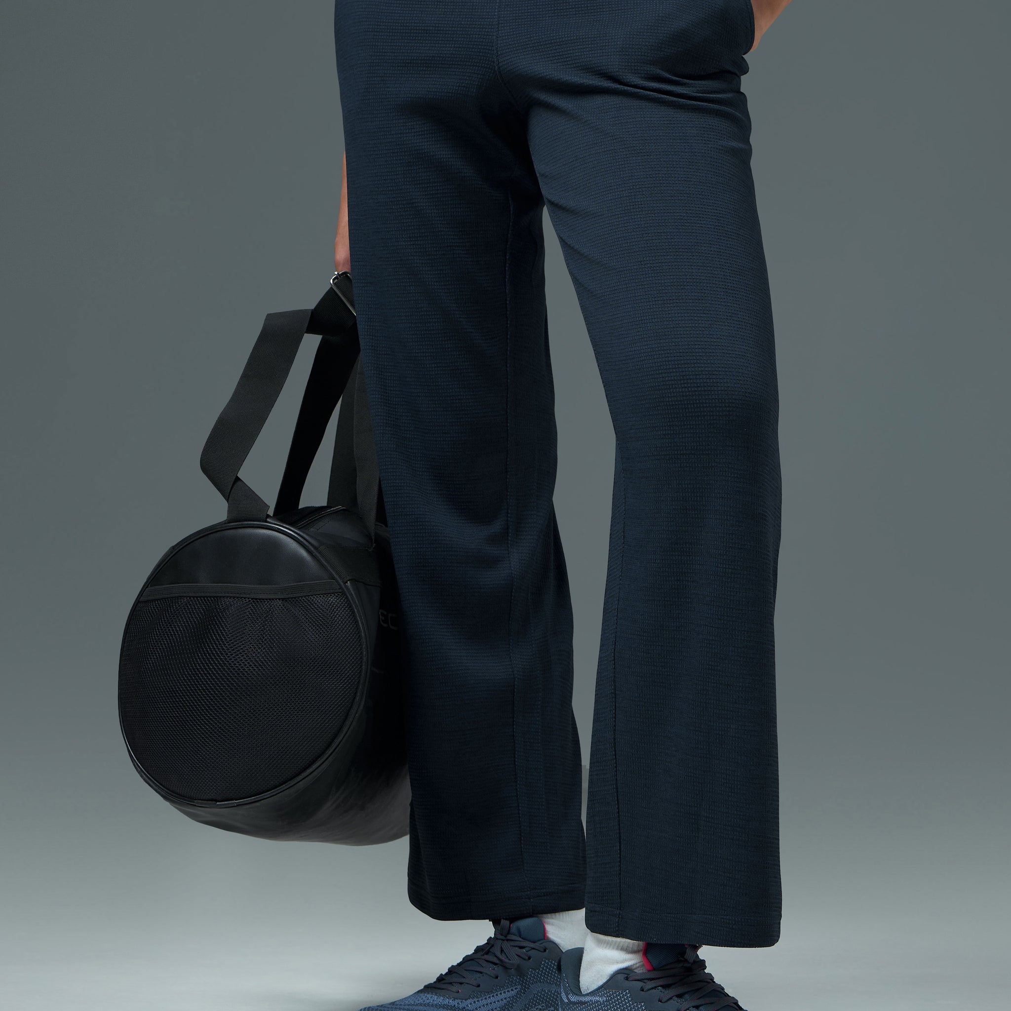 Women Cubic Melange Relaxed Fit Trackpants with DOUBLE COOL