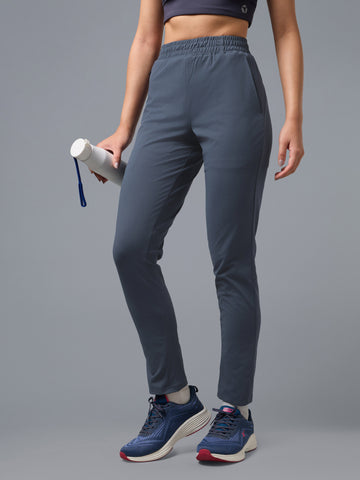 Women Solid Straight Fit Trackpants with 4 Way Crispy