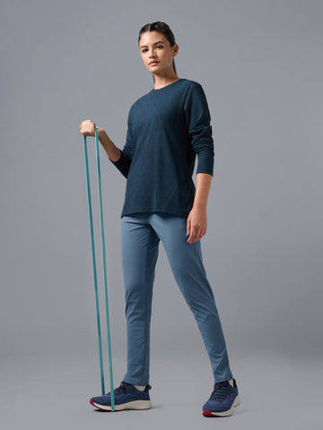 Women Solid Straight Fit Trackpants with 4 Way Crispy