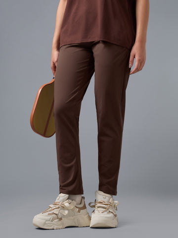 Women Solid Straight Fit Trackpants with 4 Way Crispy