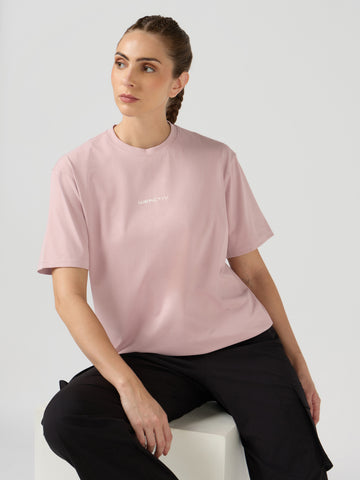 Women Printed Boxy Fit Round Neck T-shirt with COTFLEX