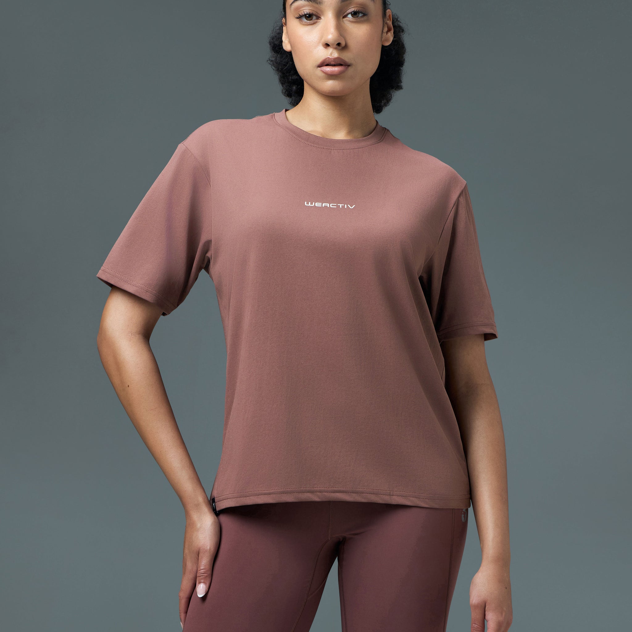 Women Printed Boxy Fit Round Neck T-shirt with COTFLEX