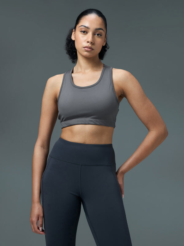 Women Slim Fit Scoop Neck Sports Bra with ELASTO PLUS for Training