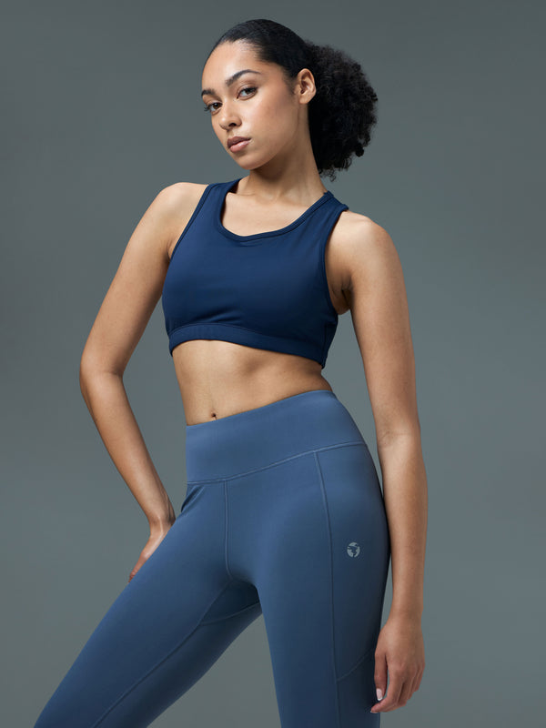 Women Slim Fit Scoop Neck Sports Bra with ELASTO PLUS for Training