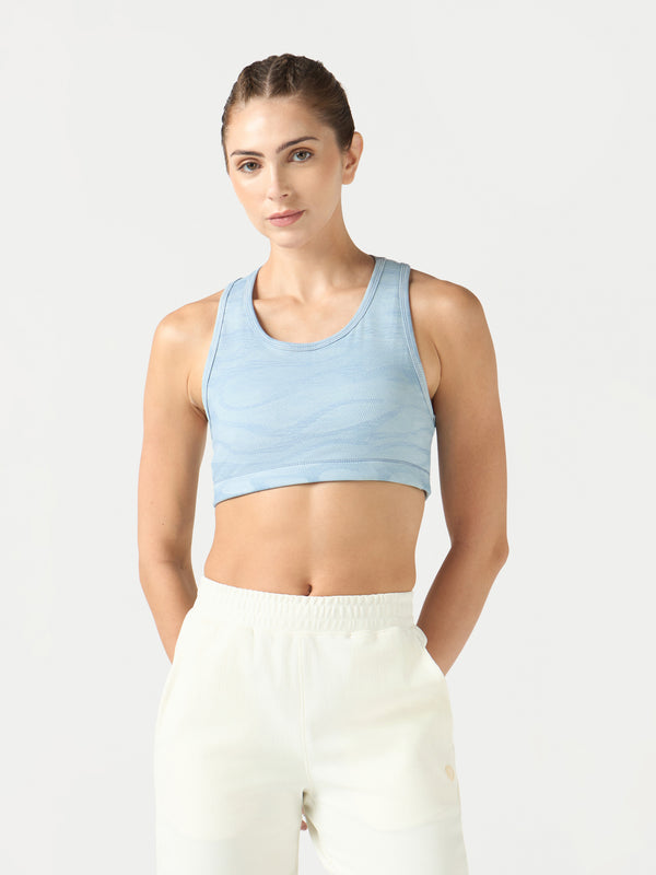 Women Slim Fit Scoop Neck Sports Bra with ELASTO PLUS