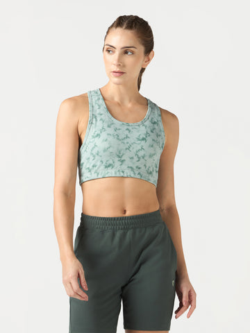 Women Slim Fit Scoop Neck Sports Bra with ELASTO PLUS