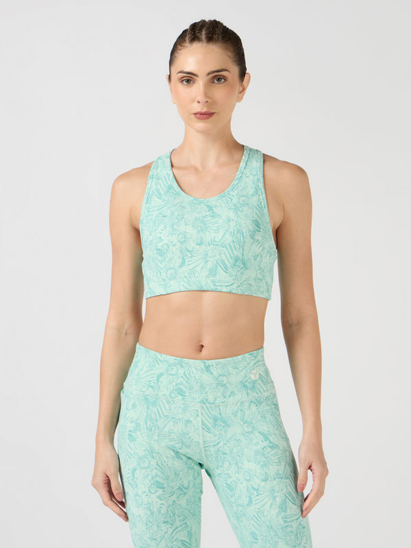 Women Slim Fit Scoop Neck Sports Bra with ELASTO PLUS
