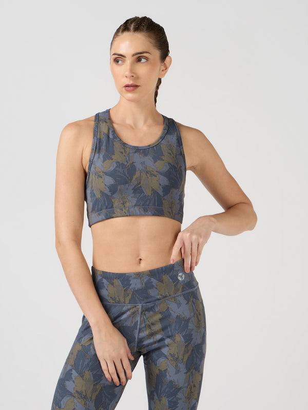 Women Slim Fit Scoop Neck Sports Bra with ELASTO PLUS