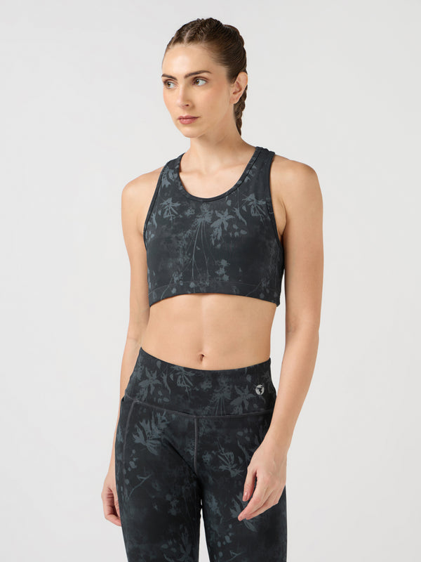 Women Slim Fit Scoop Neck Sports Bra with ELASTO PLUS