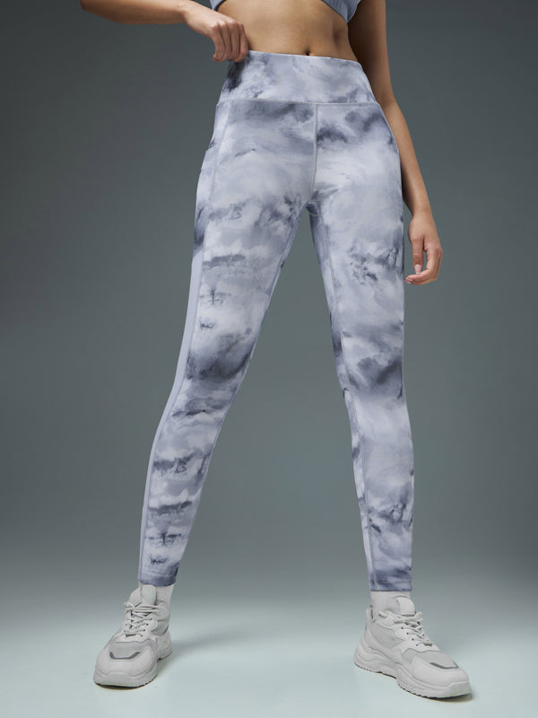 Women Printed Slim Fit Tights with ELASTO PLUS