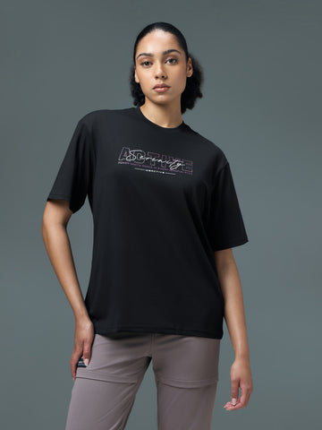 Women Printed Regular Fit Round Neck T-shirt with COTFLEX