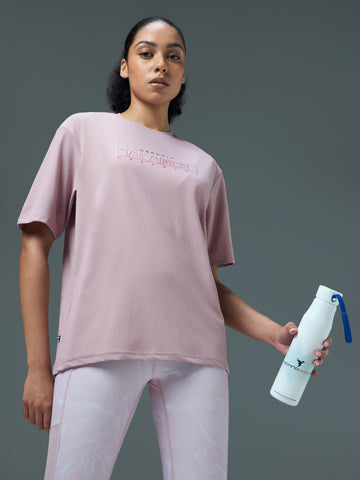 Women Printed Regular Fit Round Neck T-shirt with COTFLEX