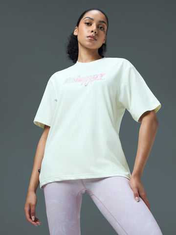 Women Printed Regular Fit Round Neck T-shirt with COTFLEX