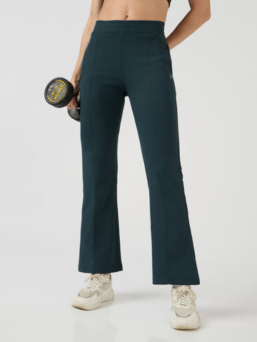 Women Solid Fit & Flare Pants with ELASTO PLUS