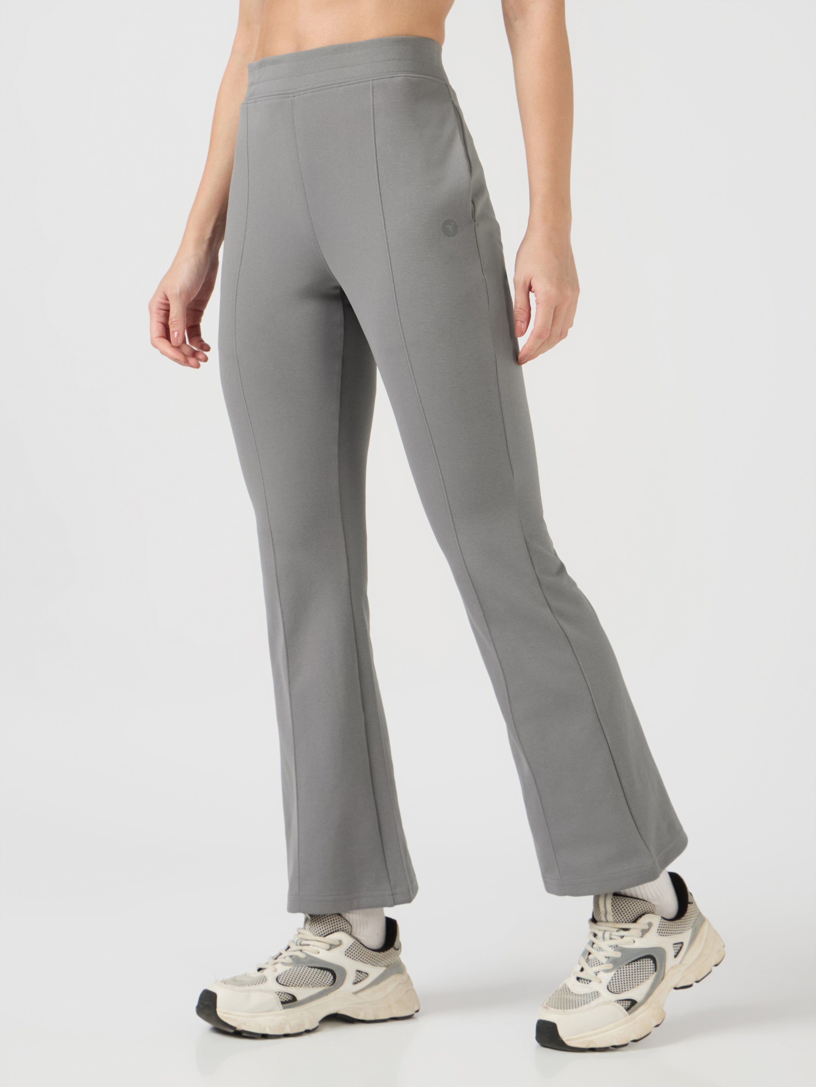 Women Solid Fit & Flare Pants with ELASTO PLUS
