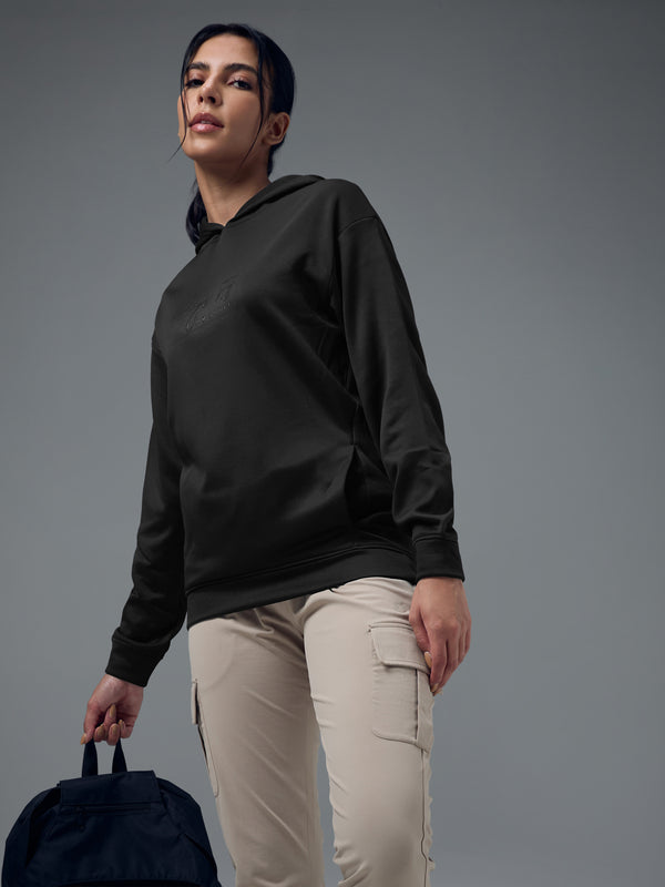 Women Slim Fit Hooded Sports Sweatshirt with TECHNOWARM+