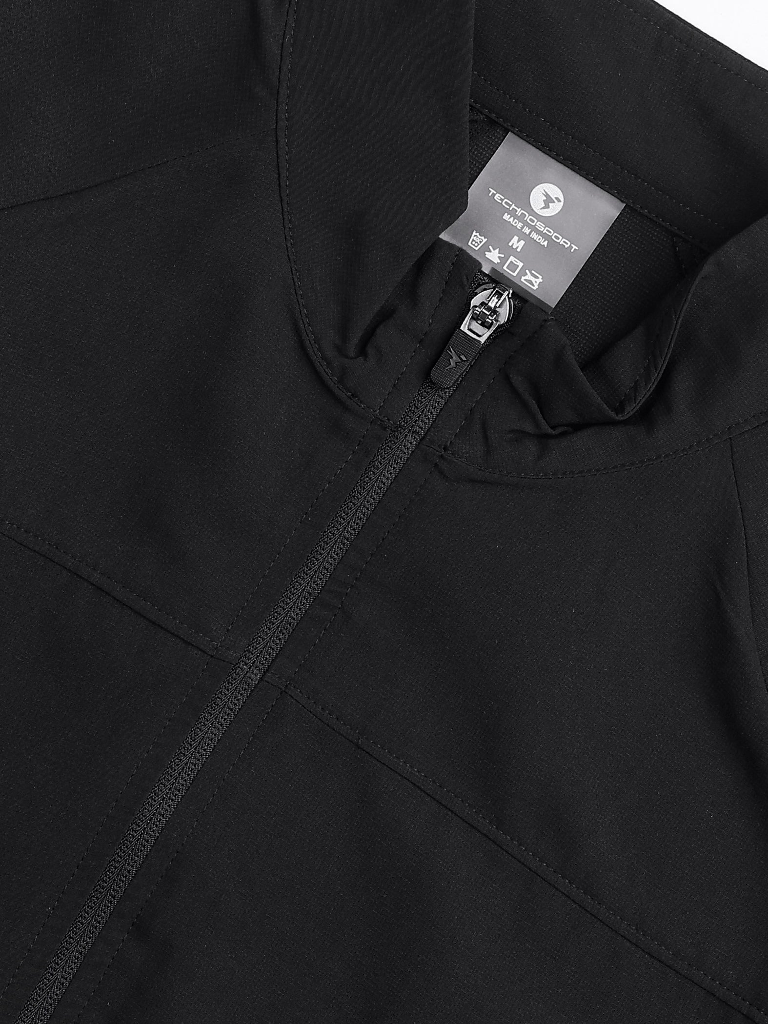 Women Solid Slim Fit Mock Neck Sports Jacket with TECHNOLITE