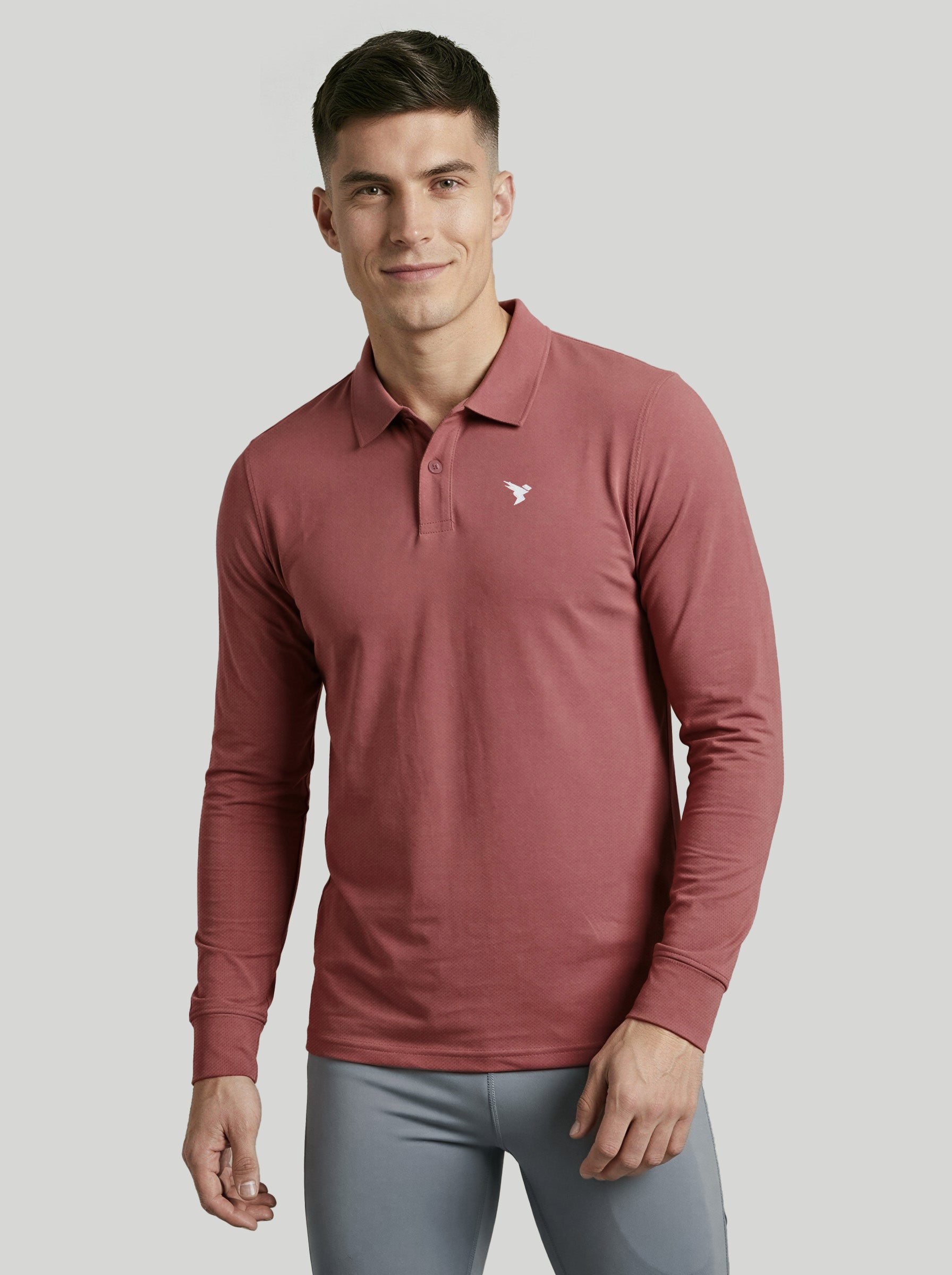 Men Solid Slim Fit Polo T-shirt with MATPIQ