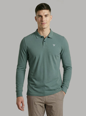 Men Solid Slim Fit Polo T-shirt with MATPIQ