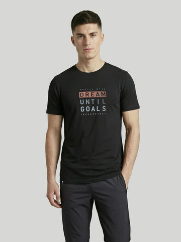 Men Printed Slim Fit Round Neck T-shirt with COTFLEX