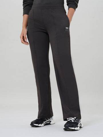 Women's Straight Fit solid Trackpant with CLOUDFLEX