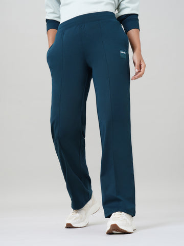 Women's Straight Fit solid Trackpant with CLOUDFLEX