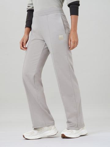 Women's Straight Fit solid Trackpant with CLOUDFLEX