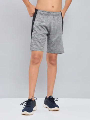 Boys Melange Slim Fit Shorts with TECHNO GUARD