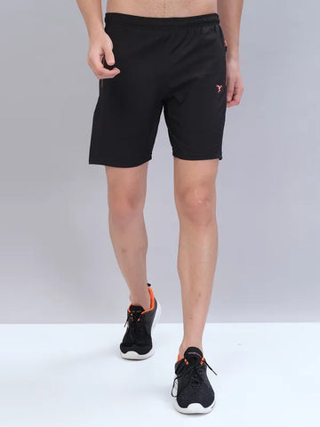 Men Solid Slim Fit Shorts with TECHNOLITE