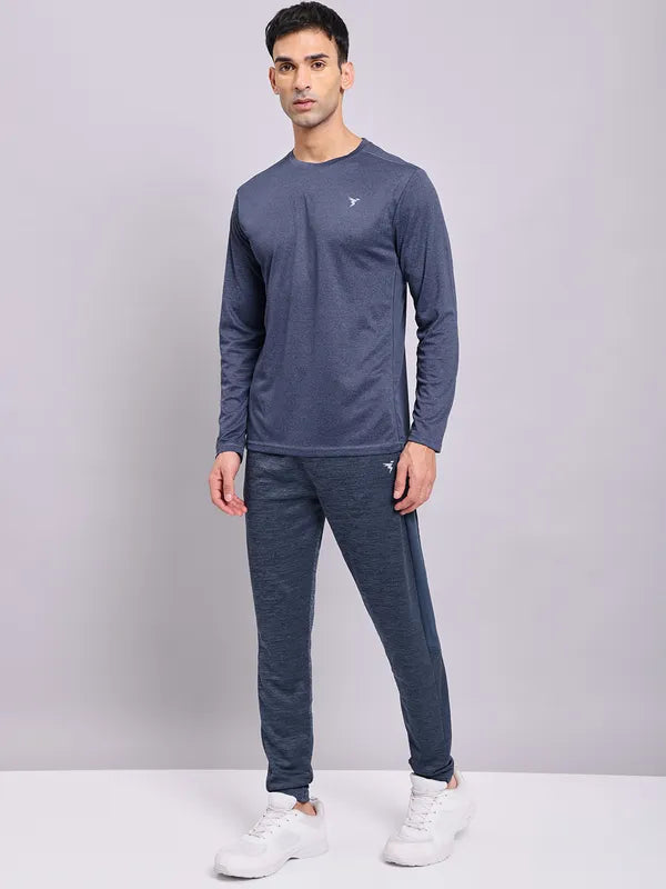 Men Slim Fit Crew Neck T-shirt with Double Cool