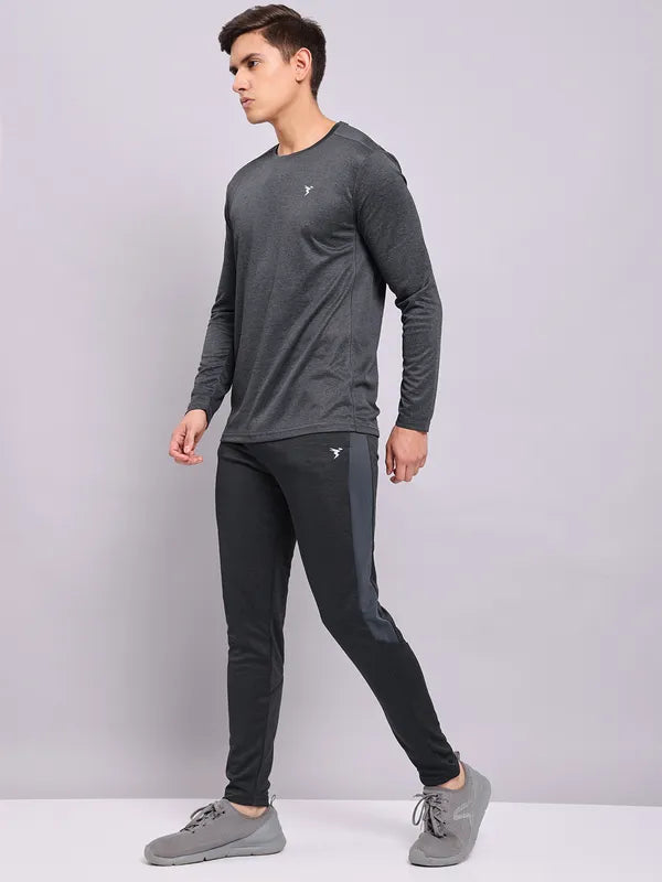 Men Slim Fit Crew Neck T-shirt with Double Cool