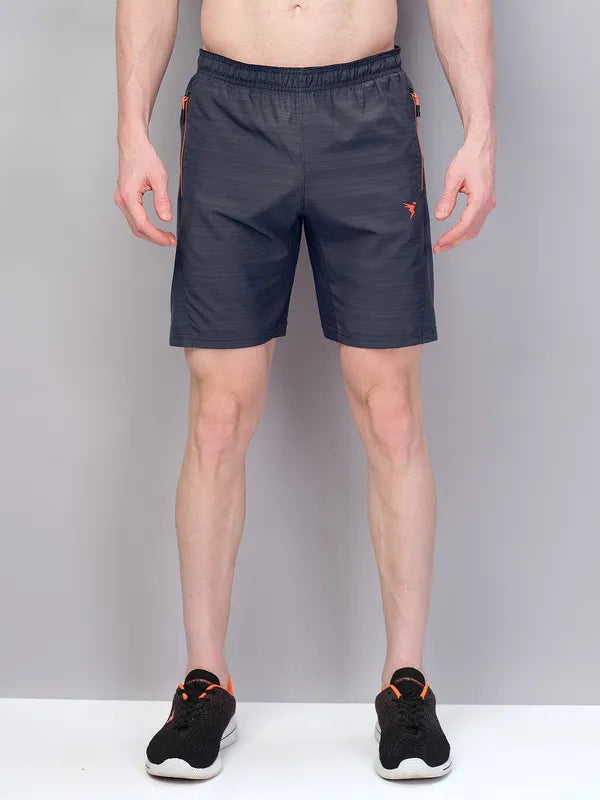 Men Melange Slim Fit Shorts with TECHNOLITE