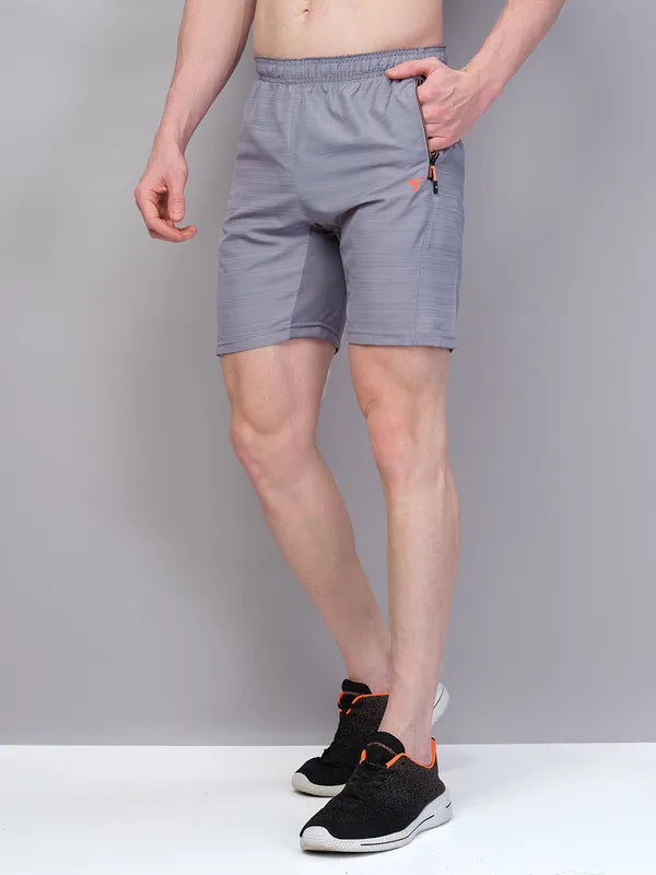 Men Melange Slim Fit Shorts with TECHNOLITE