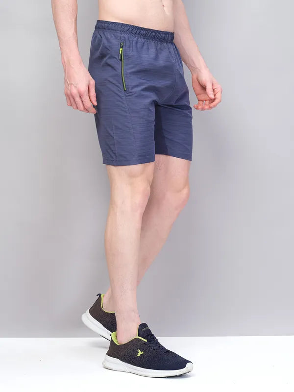 Men Melange Slim Fit Shorts with TECHNOLITE
