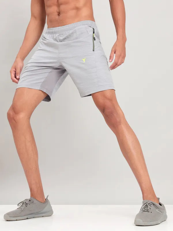 Men Melange Slim Fit Shorts with TECHNOLITE