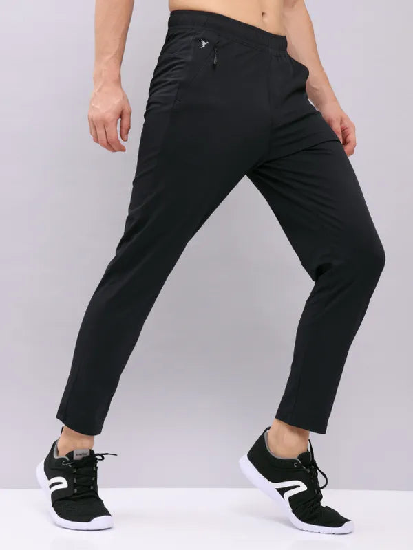 Men Solid Relax Fit Trackpants with ELASTO PLUS