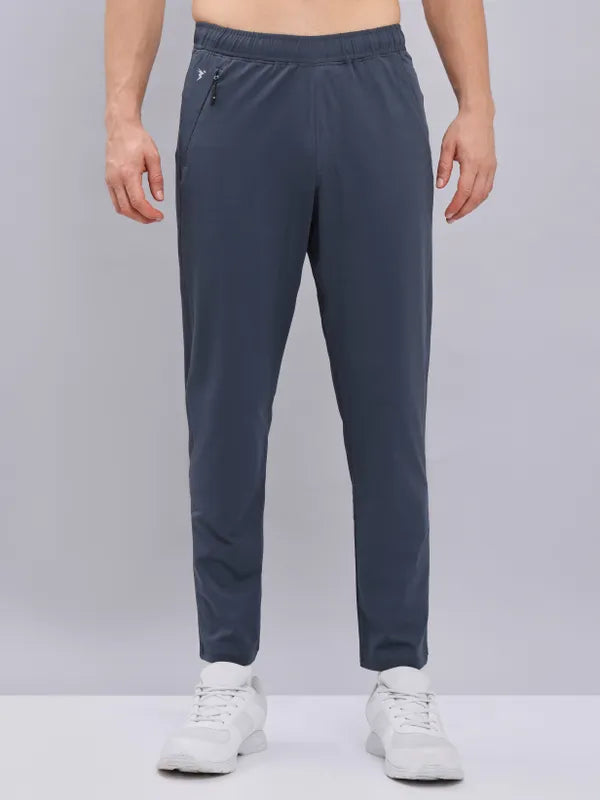 Men Solid Relax Fit Trackpants with ELASTO PLUS