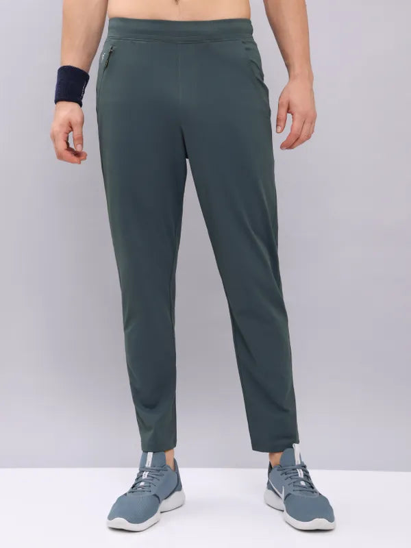 Men Solid Relax Fit Trackpants with ELASTO PLUS