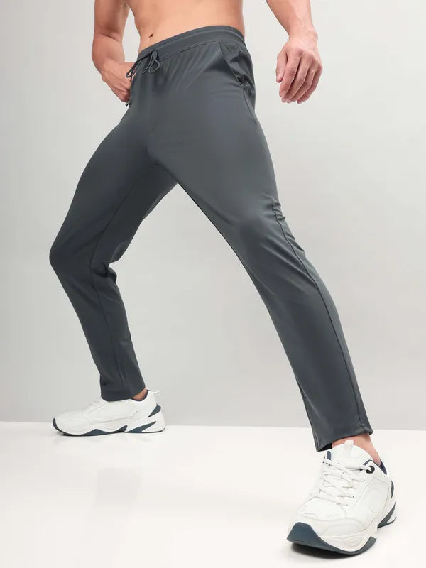 Men Solid Relax Fit Trackpants with DURACOOL+