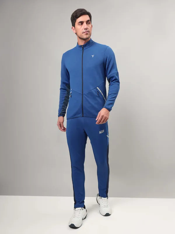 Men Solid Slim Fit Tracksuits with ELASTO LITE