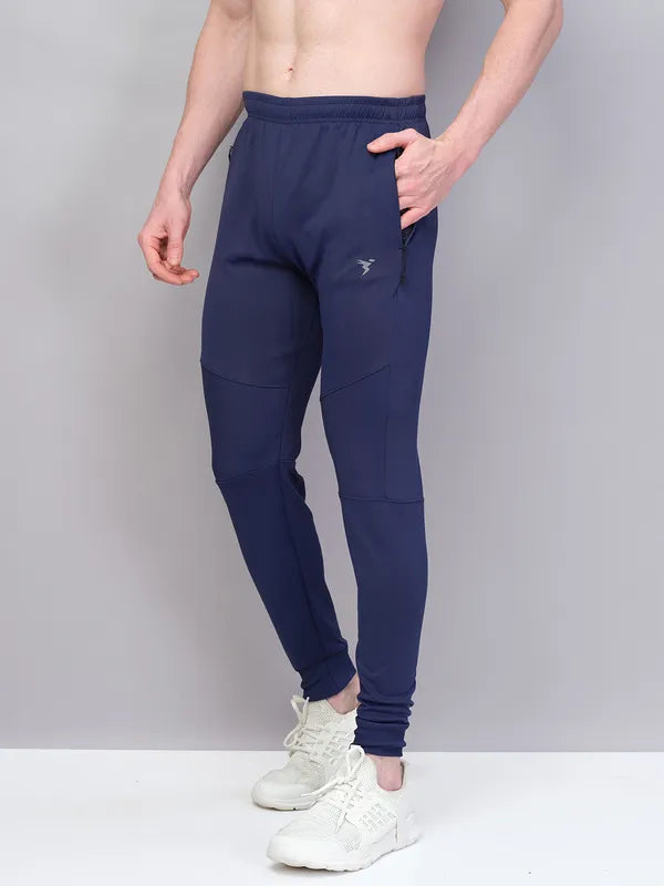 Men Solid Slim Fit Trackpants with TECHNO GUARD