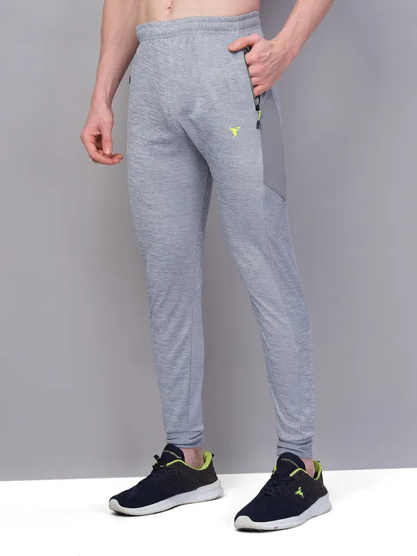 Men Melange Slim Fit Trackpants with TECHNO GUARD