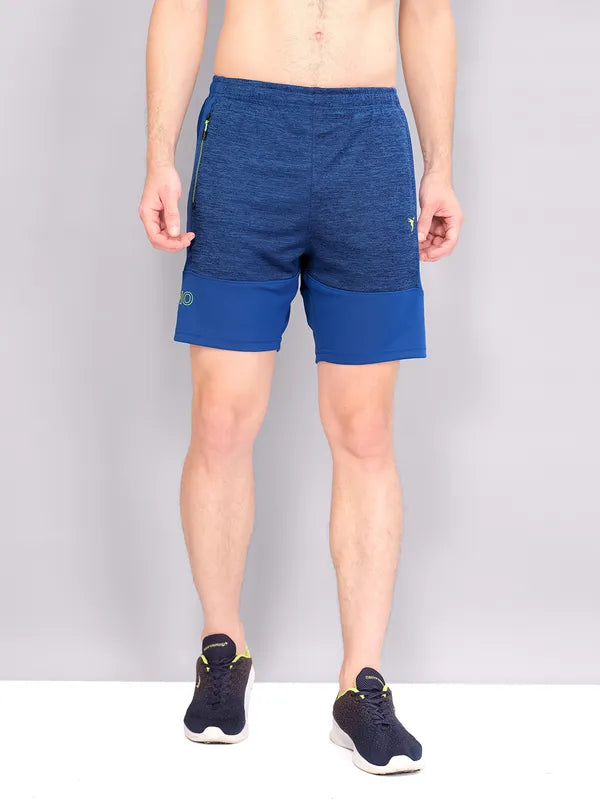 Men Melange Slim Fit Shorts with TECHNO GUARD