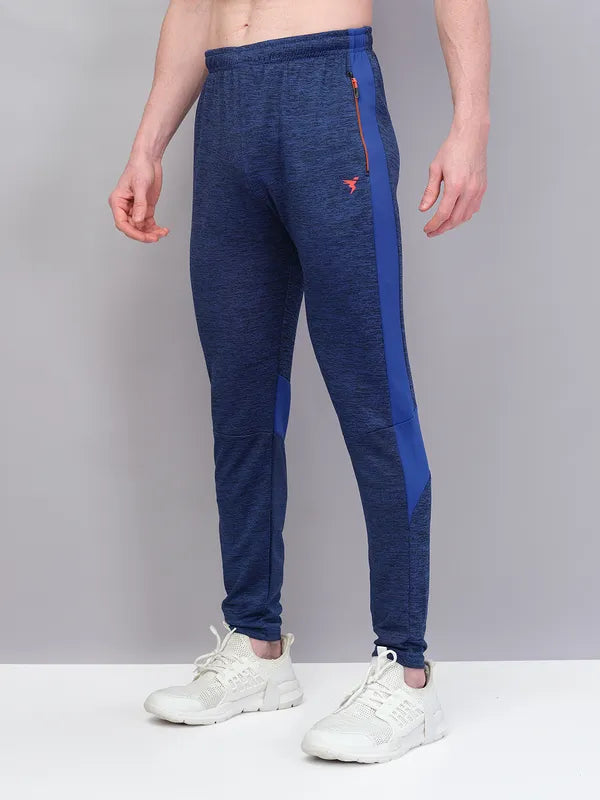 Men Melange Slim Fit Trackpants with TECHNO GUARD