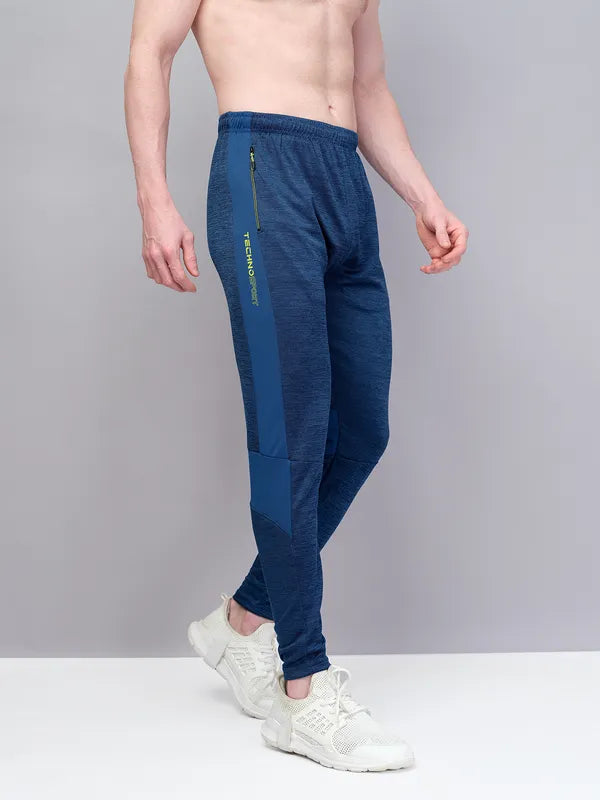 Men Melange Slim Fit Trackpants with TECHNO GUARD
