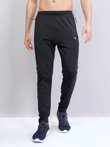 Men Solid Slim Fit Trackpants with TECHNO DRY