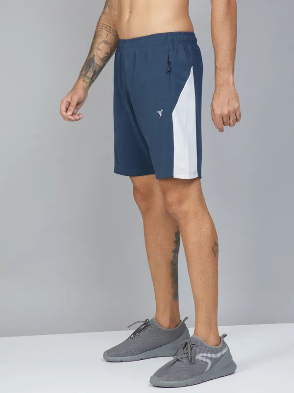 Men Colorblock Slim Fit Shorts with TECHNO DRY